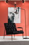 Atelier Del Sofa Matilda - Sillón orejero Negro